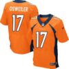 Men’s Denver Broncos #17 Brock Osweiler Orange Team Color NFL Nike Elite Jersey