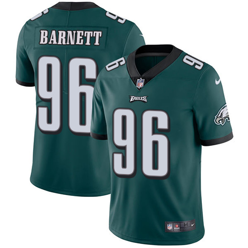 Nike Philadelphia Eagles #96 Derek Barnett Midnight Green Team Color Men’s Stitched NFL Vapor Untouchable Limited Jersey