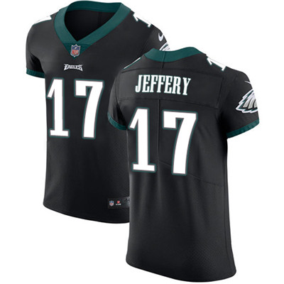 Men’s Nike Philadelphia Eagles #17 Alshon Jeffery Black Alternate Stitched NFL Vapor Untouchable Elite Jersey