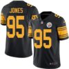 Nike Steelers #95 Jarvis Jones Black Men’s Stitched NFL Limited Rush Jersey