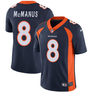 Nike Denver Broncos #8 Brandon McManus Navy Blue Alternate Men’s Stitched NFL Vapor Untouchable Limited Jersey