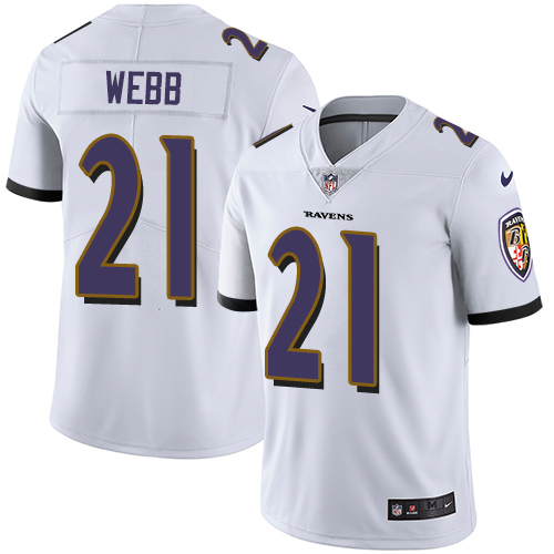 Nike Baltimore Ravens #21 Lardarius Webb White Men’s Stitched NFL Vapor Untouchable Limited Jersey