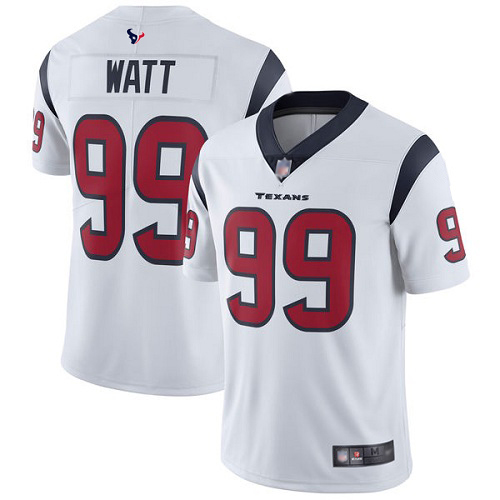 Texans #99 J.J. Watt White Men’s Stitched Football Vapor Untouchable Limited Jersey