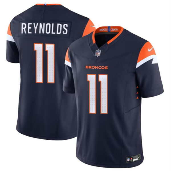 Men’s Denver Broncos #11 Josh Reynolds Navy 2024 F.U.S.E. Alternate Vapor Limited Football Stitched Jersey