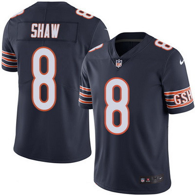 Men’s Chicago Bears #8 Connor Shaw Navy Blue 2016 Color Rush Stitched NFL Nike Limited Jersey