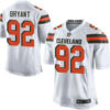 Men’s Cleveland Browns Brown #92 Desmond Bryant White Road 2015 NFL Nike Elite Jersey