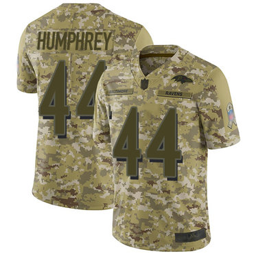Ravens #44 Marlon Humphrey Camo Men’s Stitched Football Limited 2018 Salute To Service Jersey