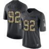 Men’s New York Jets #92 Leonard Williams Black Anthracite 2016 Salute To Service Stitched NFL Nike Limited Jersey