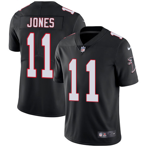 Nike Atlanta Falcons #11 Julio Jones Black Alternate Men’s Stitched NFL Vapor Untouchable Limited Jersey