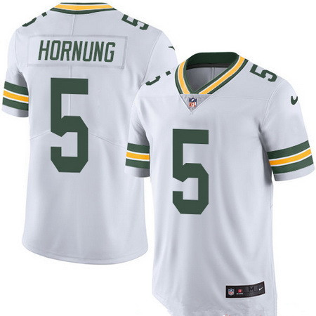 Men’s Green Bay Packers #5 Paul Hornung White 2016 Color Rush Stitched NFL Nike Limited Jersey