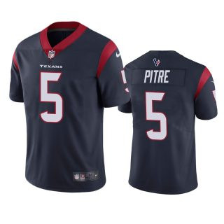 Men’s Houston Texans #5 Jalen Pitre Navy Vapor Untouchable Limited Stitched Jersey