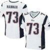 New England Patriots #73 John Hannah White Retired Player NFL Nike Elite Jersey