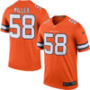 Men’s Denver Broncos #58 Von Miller Nike Orange Color Rush Legend Jersey