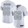Men’s Oakland Raiders #66 Gabe Jackson White 2016 Color Rush Stitched NFL Nike Limited Jersey