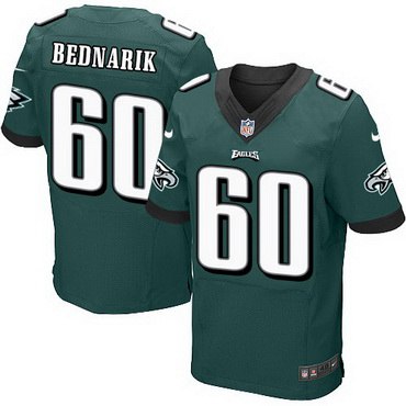 Men’s Philadelphia Eagles #60 Chuck Bednarik Midnight Green Retired Player NFL Nike Elite Jersey