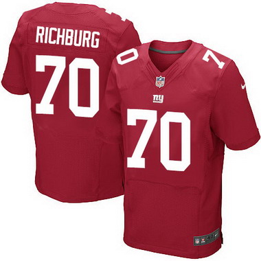Men’s New York Giants #70 Weston Richburg Red Alternate NFL Nike Elite Jersey