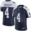 Nike Dallas Cowboys #4 Dak Prescott Navy Blue Thanksgiving Men’s Stitched NFL Vapor Untouchable Limited Throwback Jersey
