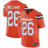 Browns #26 Greedy Williams Orange Alternate Men’s Stitched Football Vapor Untouchable Limited Jersey