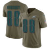 Nike Philadelphia Eagles #88 Dallas Goedert Olive Stitched NFL Limited 2017 Salute To Service Jersey