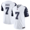 Men’s Dallas Cowboys #7 Trevon Diggs White 2023 F.U.S.E. Vapor Limited Stitched Football Jersey