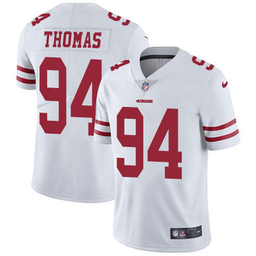 Nike San Francisco 49ers #94 Solomon Thomas White Men’s Stitched NFL Vapor Untouchable Limited Jersey