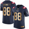 Nike Patriots #88 Martellus Bennett Navy Blue Men’s Stitched NFL Limited Gold Rush Jersey