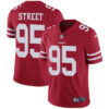 Nike San Francisco 49ers #95 Kentavius Street Red Team Color Men’s Stitched NFL Vapor Untouchable Limited Jersey