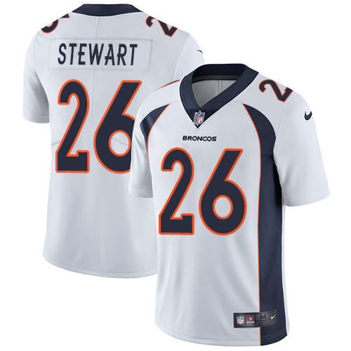Nike Denver Broncos #26 Darian Stewart White Men’s Stitched NFL Vapor Untouchable Limited Jersey