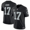 Men’s Las Vegas Raiders #17 Davante Adams Black 2023 F.U.S.E With 4-Star C Patch Vapor Untouchable Football Stitched Jersey