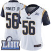 #56 Limited Dante Fowler Jr White Nike NFL Road Women’s Jersey Los Angeles Rams Vapor Untouchable Super Bowl LIII Bound
