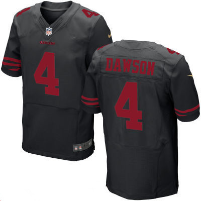 Men’s San Francisco 49ers #4 Phil Dawson Black Alternate Stitched NFL Nike Elite Jersey