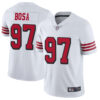 49ers #97 Nick Bosa White Rush Men’s Stitched Football Vapor Untouchable Limited Jersey