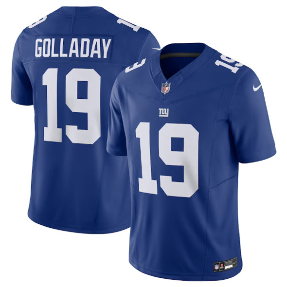 Men’s New York Giants #19 Kenny Golladay Blue 2023 F.U.S.E. Vapor Untouchable Limited Stitched Jersey