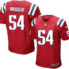 New England Patriots #54 Tedy Bruschi Red Retired Player NFL Nike Elite Jersey