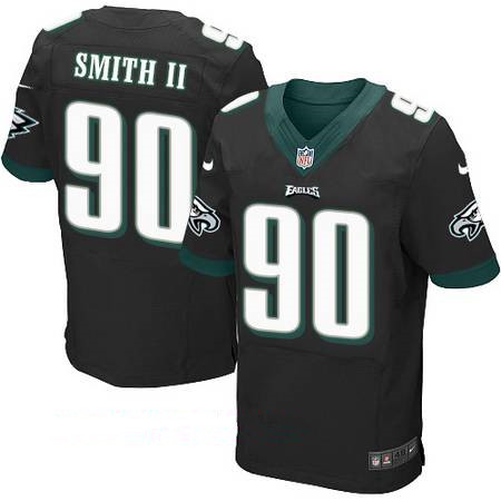 Men’s Philadelphia Eagles #90 Marcus Smith II Black Alternate Stitched NFL Nike Elite Jersey