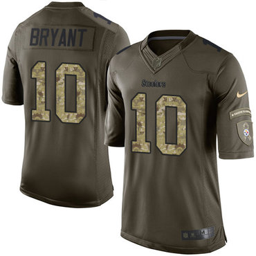 Nike Steelers #10 Martavis Bryant Green Men’s Stitched NFL Limited 2015 Salute to Service Jersey