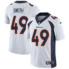 Nike Denver Broncos #49 Dennis Smith White Men’s Stitched NFL Vapor Untouchable Limited Jersey