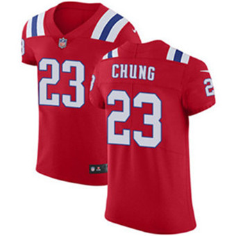 Men’s Nike New England Patriots #23 Patrick Chung Red Alternate Stitched NFL Vapor Untouchable Elite Jersey
