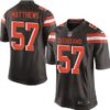 Men’s Cleveland Browns #57 Clay Matthews Brown Team Color 2015 NFL Nike Elite Jersey