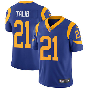 Nike Los Angeles Rams #21 Aqib Talib Royal Blue Alternate Men’s Stitched NFL Vapor Untouchable Limited Jersey