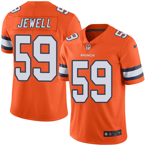 Nike Denver Broncos #59 Josey Jewell Orange Men’s Stitched NFL Limited Rush Jersey