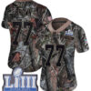 #77 Limited Trent Brown Camo Nike NFL Women’s Jersey New England Patriots Rush Realtree Super Bowl LIII Bound