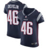 Men’s Nike New England Patriots #46 James Develin Navy Blue Team Color Stitched NFL Vapor Untouchable Elite Jersey