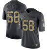 Men’s New England Patriots #58 Shea McClellin Black Anthracite 2016 Salute To Service Stitched NFL Nike Limited Jersey_