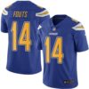 Nike Chargers #14 Dan Fouts Electric Blue Men’s Stitched NFL Limited Rush Jersey