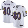 Ravens #80 Miles Boykin White Men’s Stitched Football Vapor Untouchable Limited Jersey