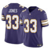 Men’s Minnesota Vikings #33 Aaron Jones Purple F.U.S.E. Vapor Untouchable Throwback Limited Football Stitched Jersey