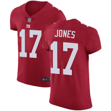 Giants #17 Daniel Jones Red Alternate Men’s Stitched Football Vapor Untouchable Elite Jersey