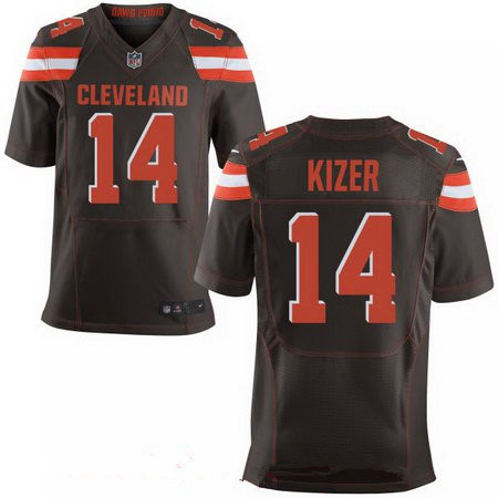 Men’s 2017 NFL Draft Cleveland Browns #14 DeShone Kizer Brown Team Color Stitched NFL Nike Elite Jersey