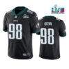 Men’s Philadelphia Eagles #98 Robert Quinn Black Super Bowl LVII Vapor Untouchable Limited Stitched Jersey